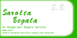sarolta begala business card